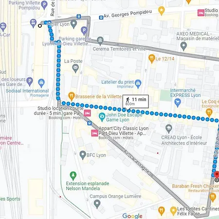 Balneo, Ecran Lcd, Literie 160x200 Apartment Lyon